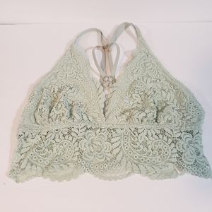 AERIE lace strappy mint green bralet